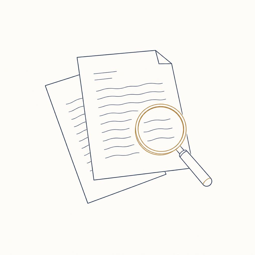 Ilustração editorial sobre isenção de IPVA e IPTU — carro, casa, documento e balança dourada da justiça sobre fundo azul-marinho